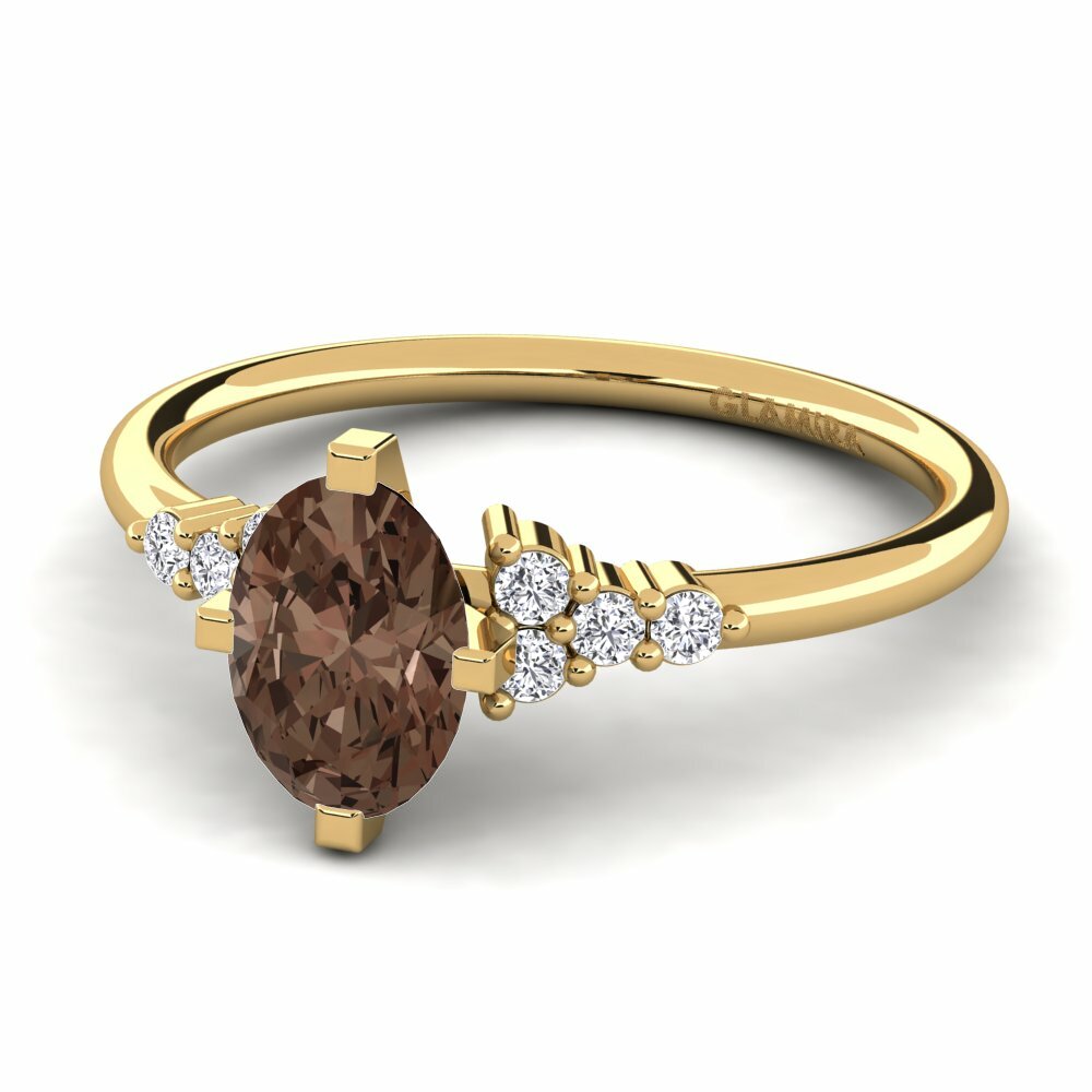 Smoky Quartz Engagement Ring Odelyn