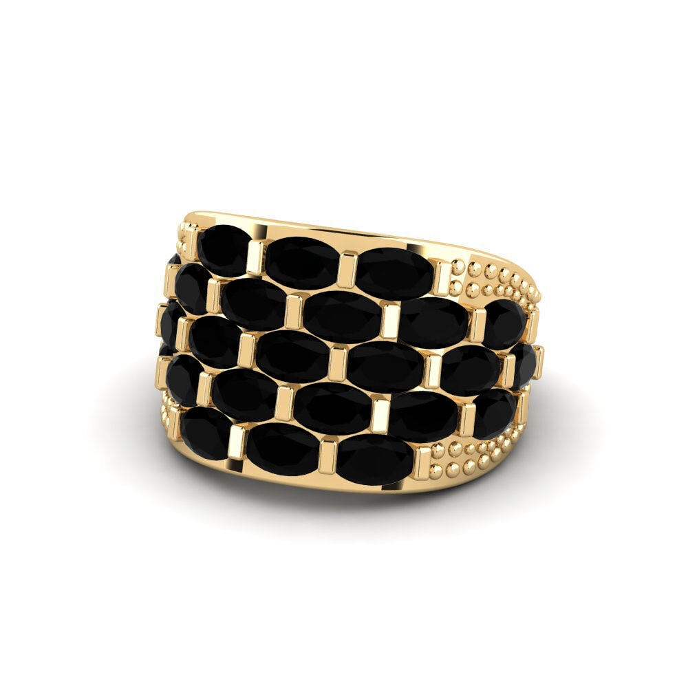 Schwarzer Diamant Ring Odilo