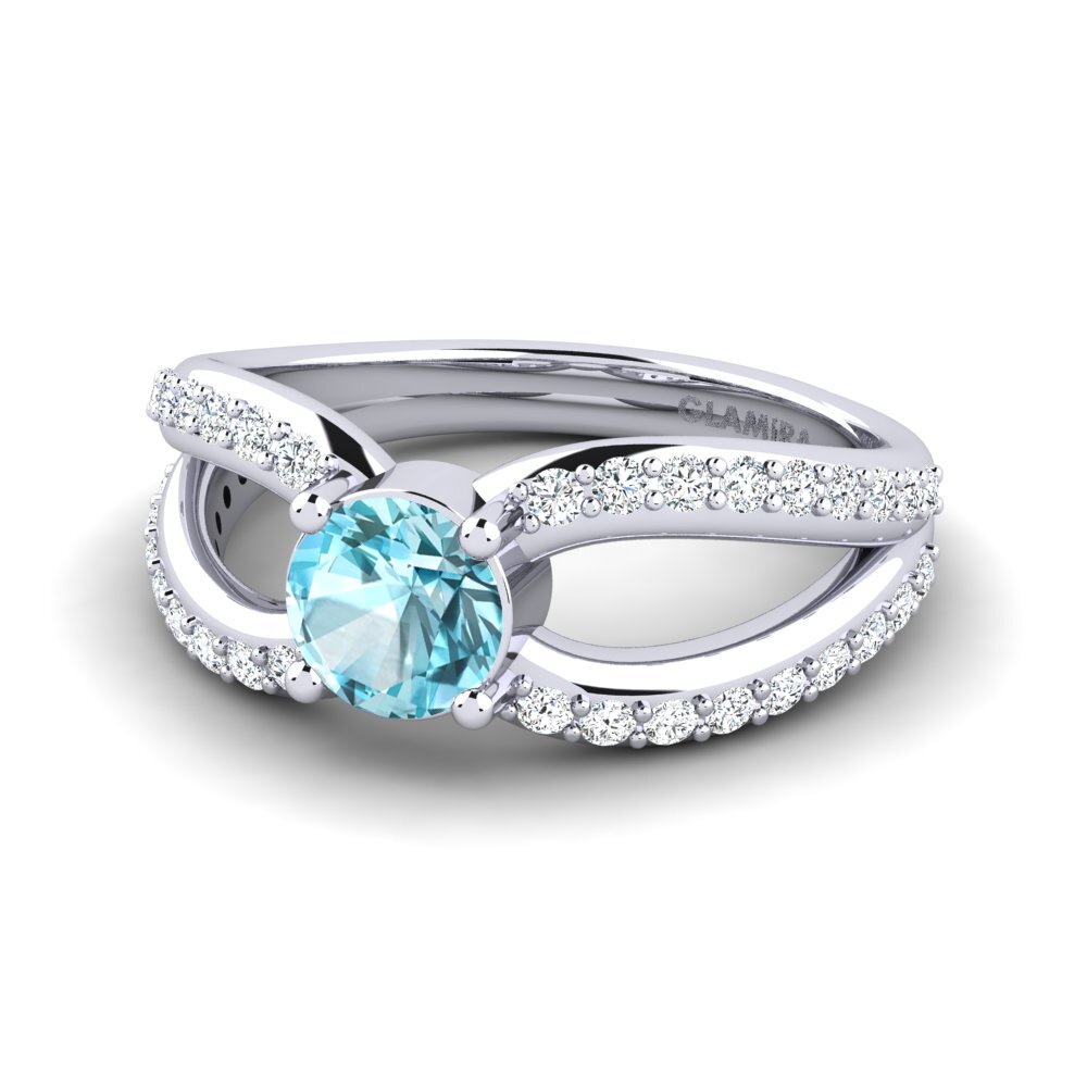 Blue Zircon Women's Ring Odinga