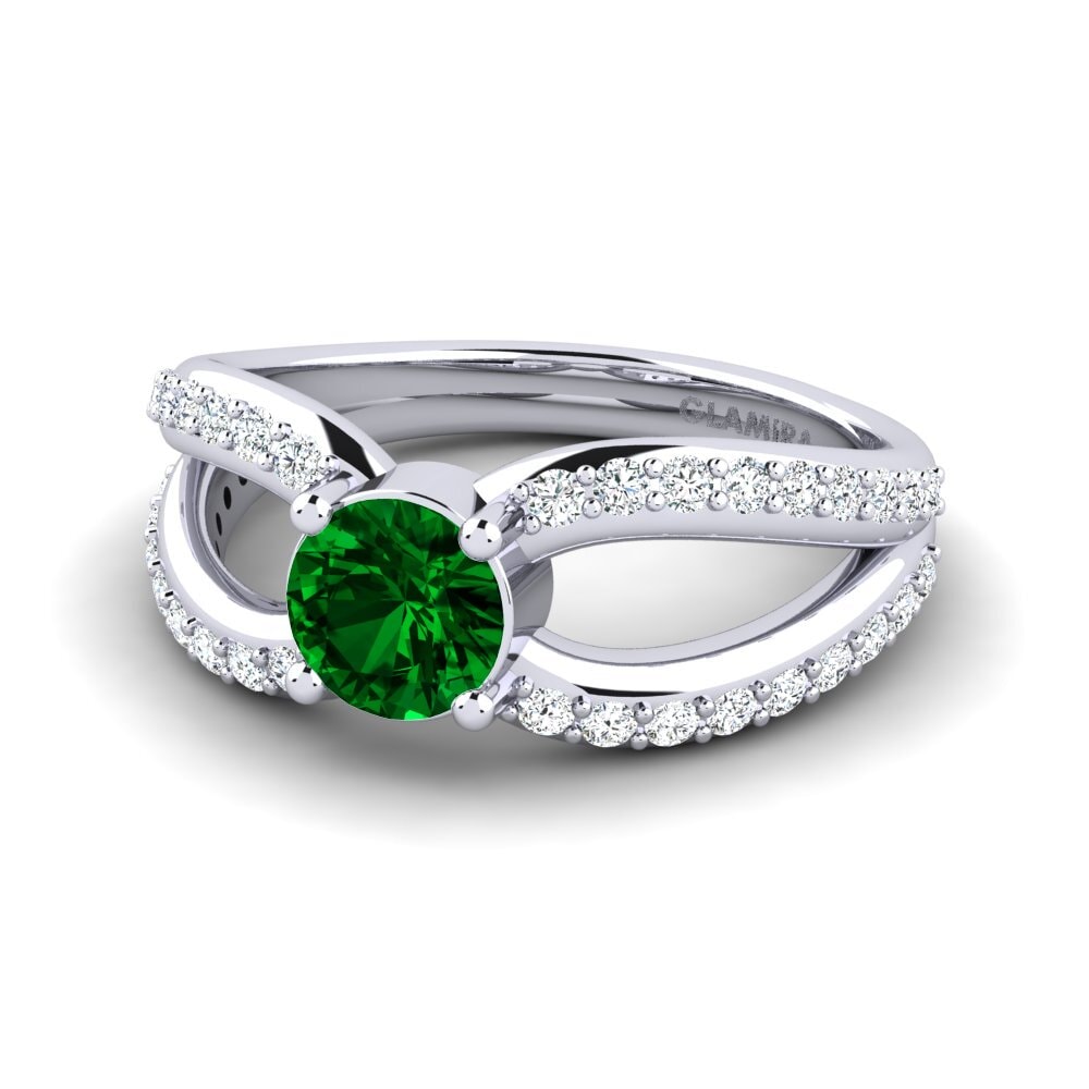 Circonita Verde Anillo de Mujer Odinga
