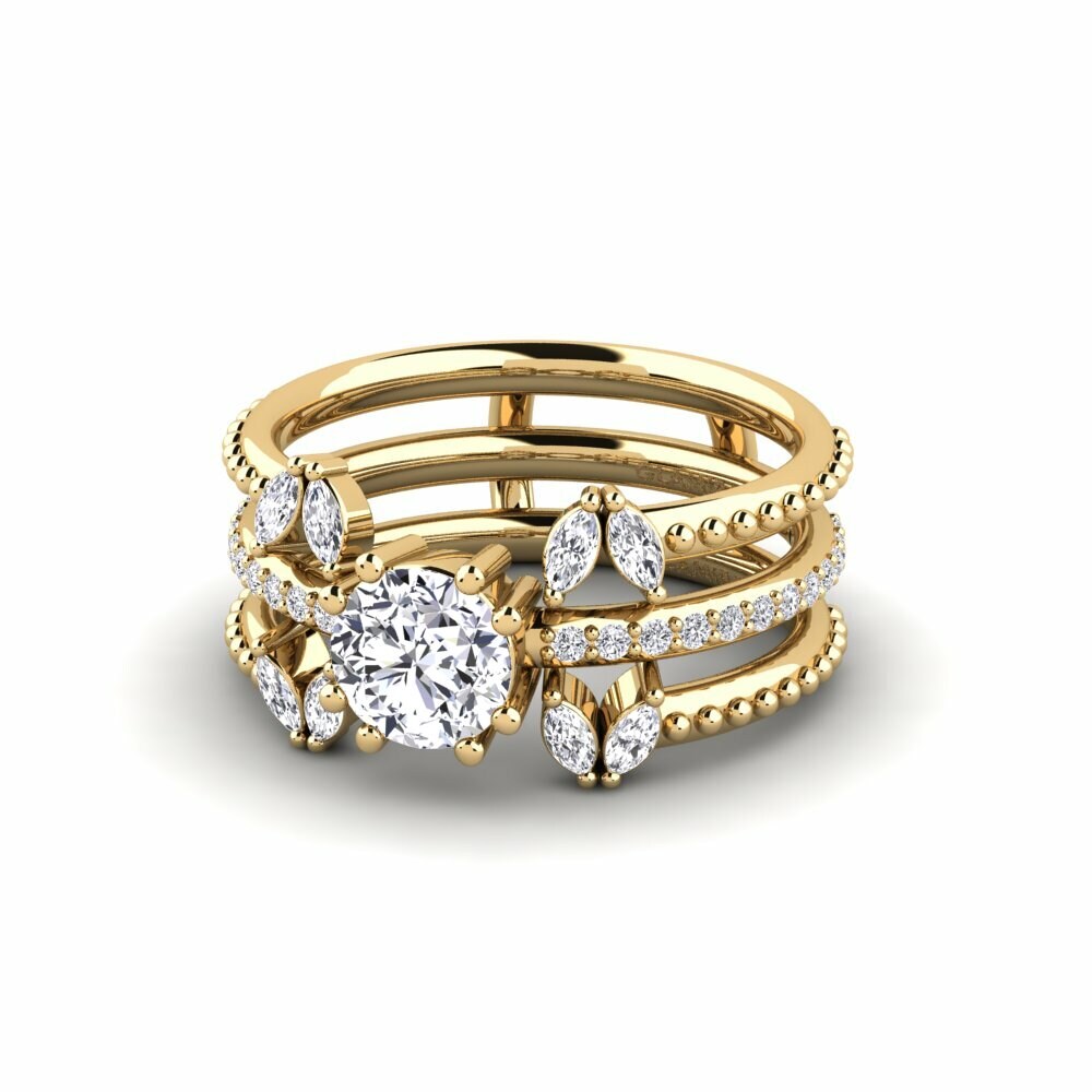 Diamant Bague Odyng - SET