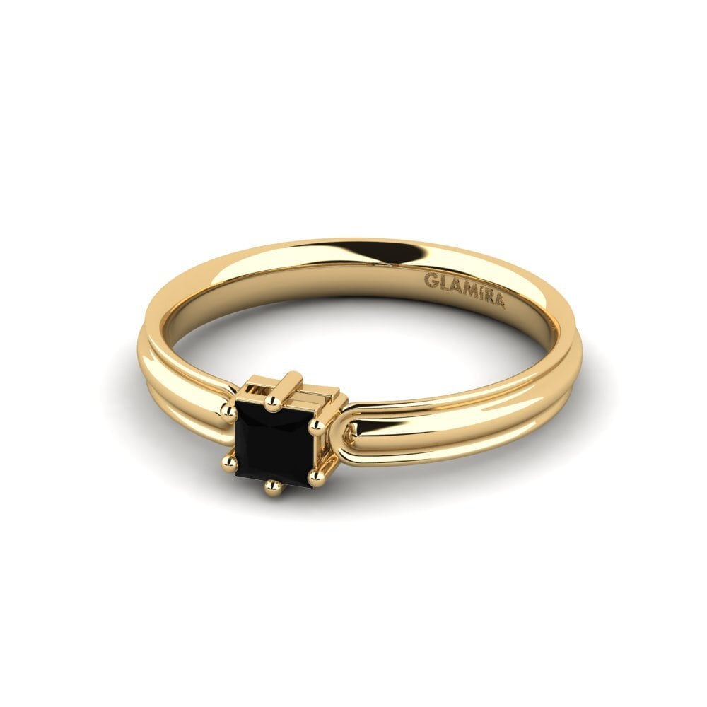 Diamante Negro Anillo de compromiso Oghism