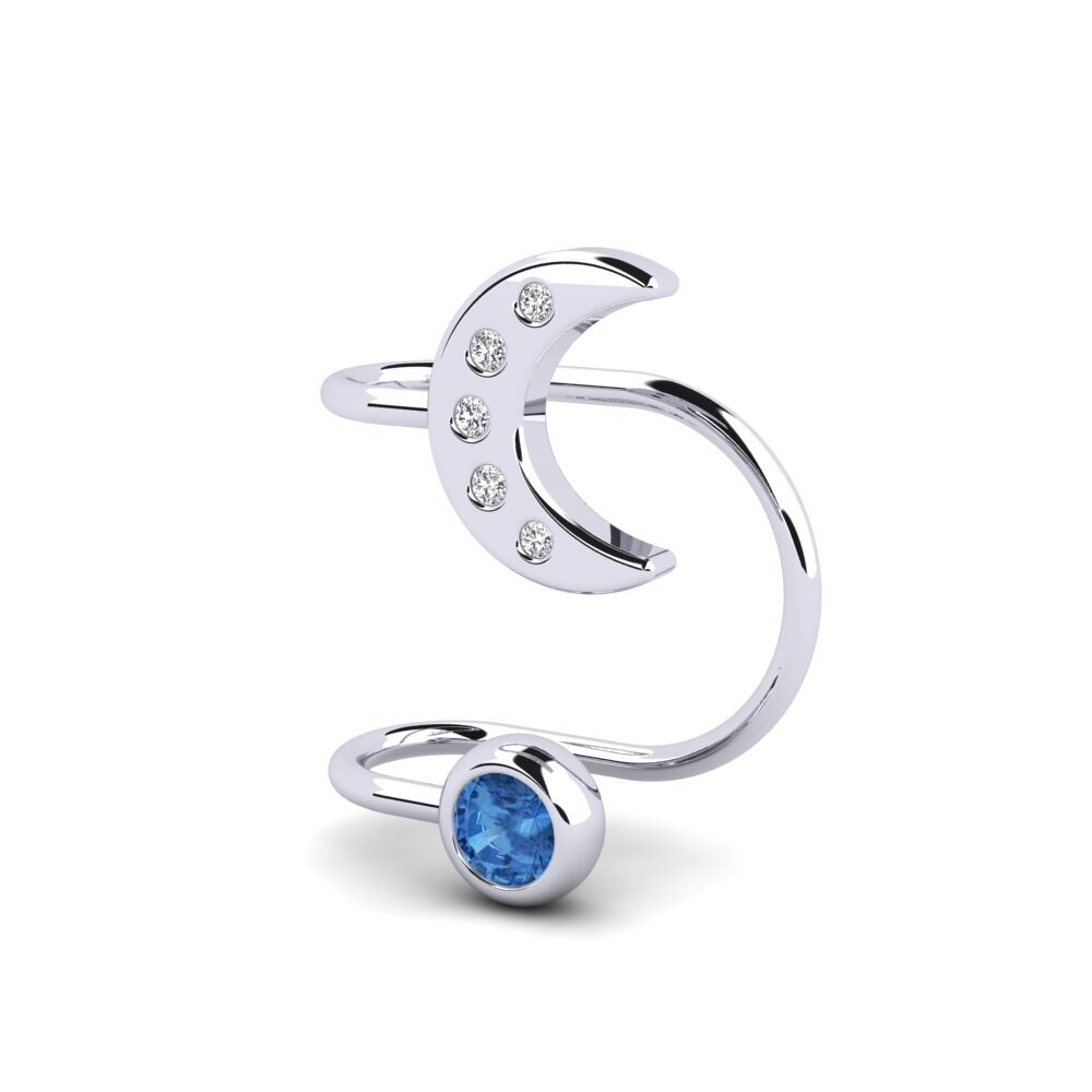 Đá Zirconia Xanh Lam Bông tai nữ Ohanlon