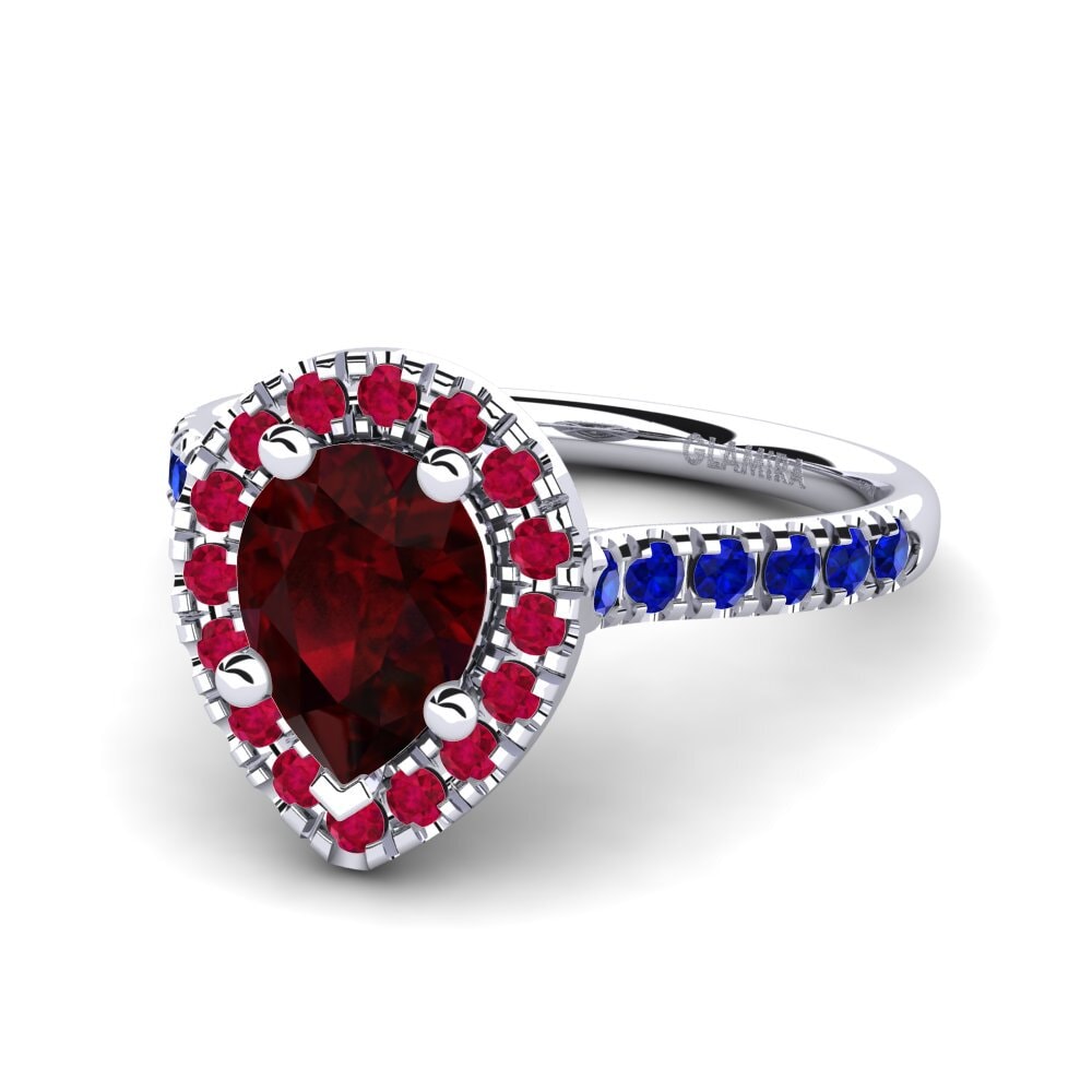 Garnet Engagement Ring Oiffe