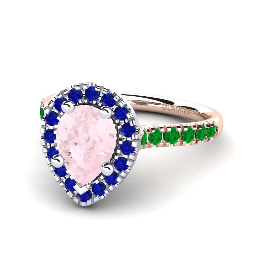14k Rose & White Gold Engagement Ring Oiffe