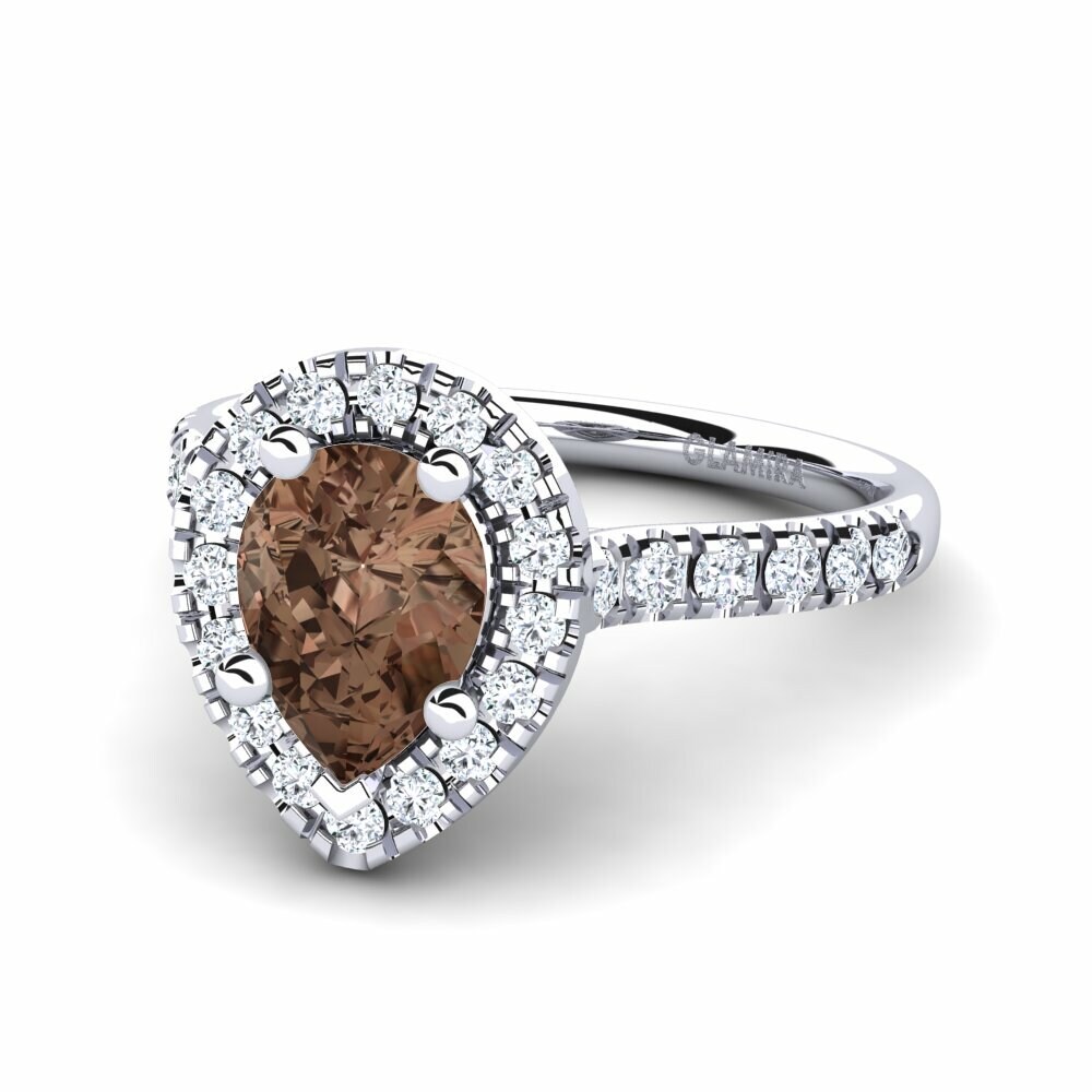 Smoky Quartz Engagement Ring Oiffe