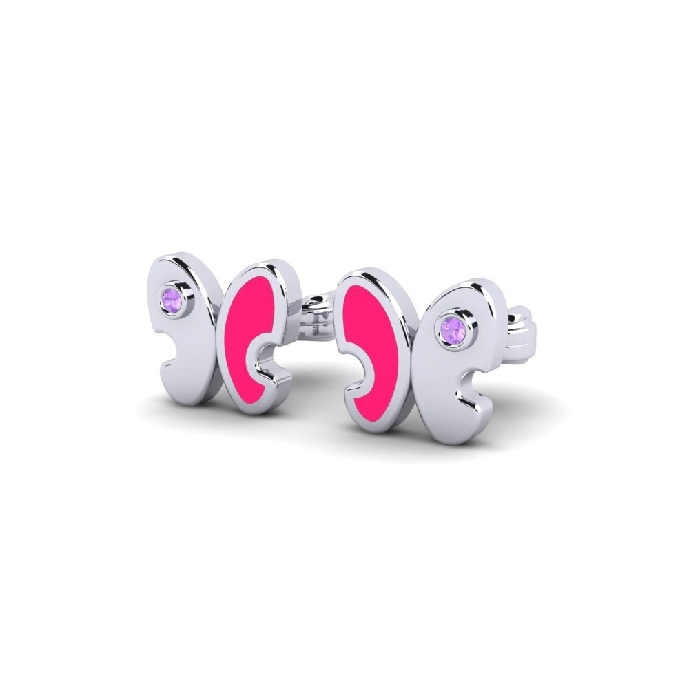 Améthyste Boucle d'oreille enfant Ojire
