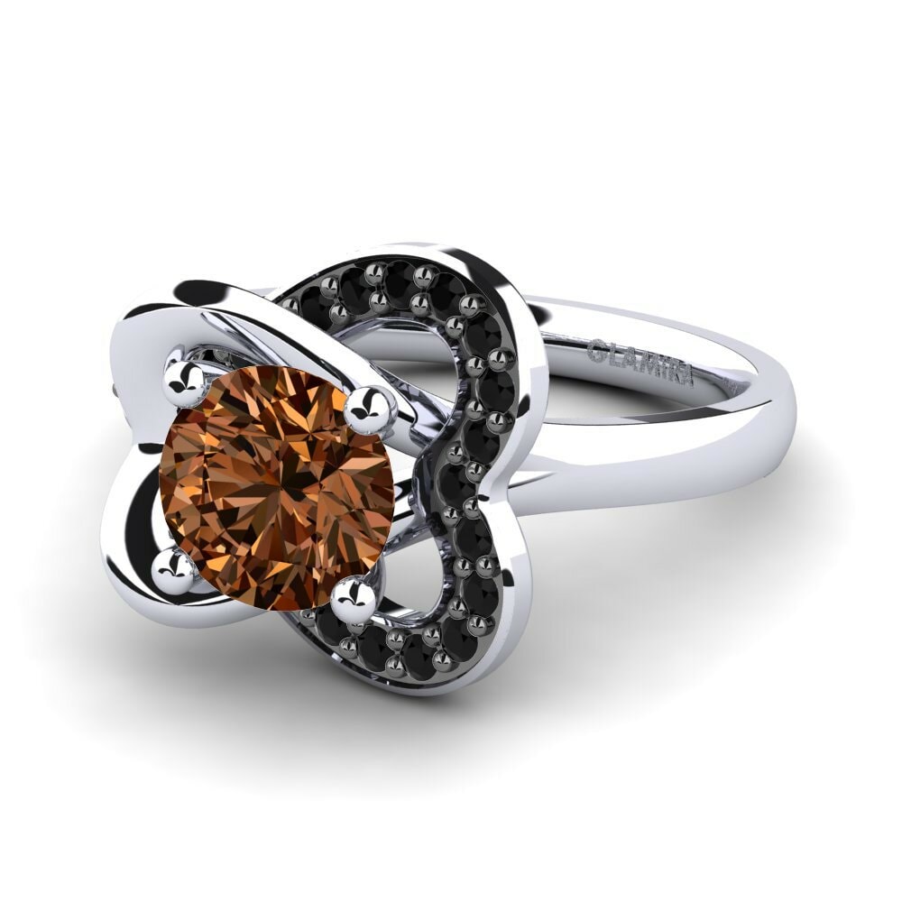 Brown Diamond Engagement Ring Olevia 1.0 crt