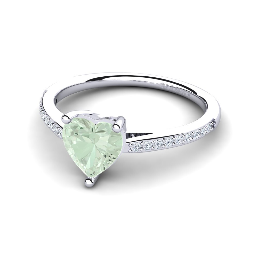 Green Amethyst Women's Ring Oleysa