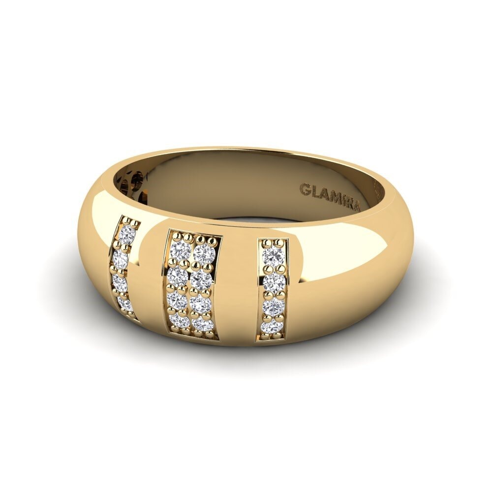 Labor-gezüchteter Diamant Pinker Ring Oliv