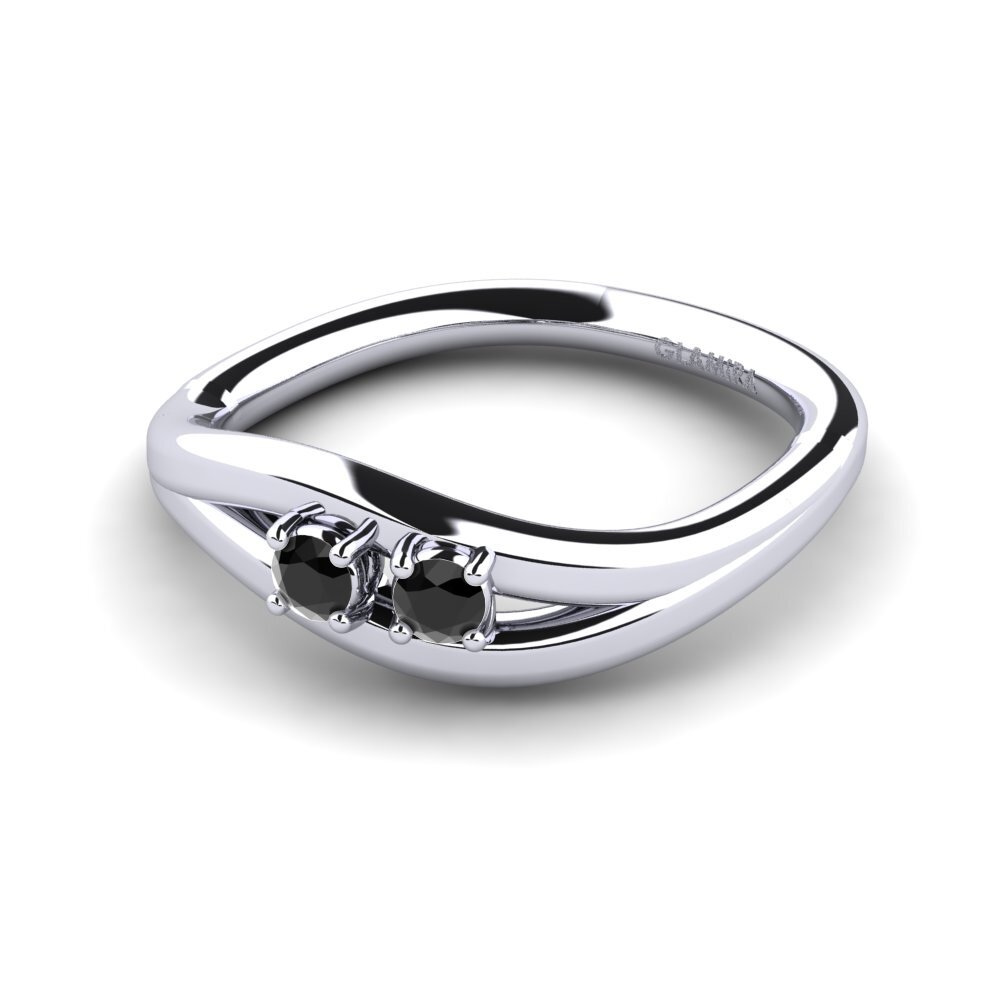 Schwarzer Diamant Ring Olivka