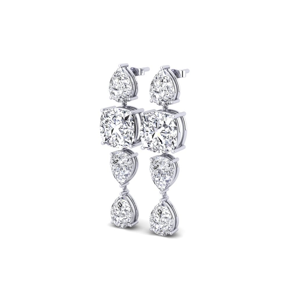 Paladio 950 Diamante Pendiente de mujer Ollie