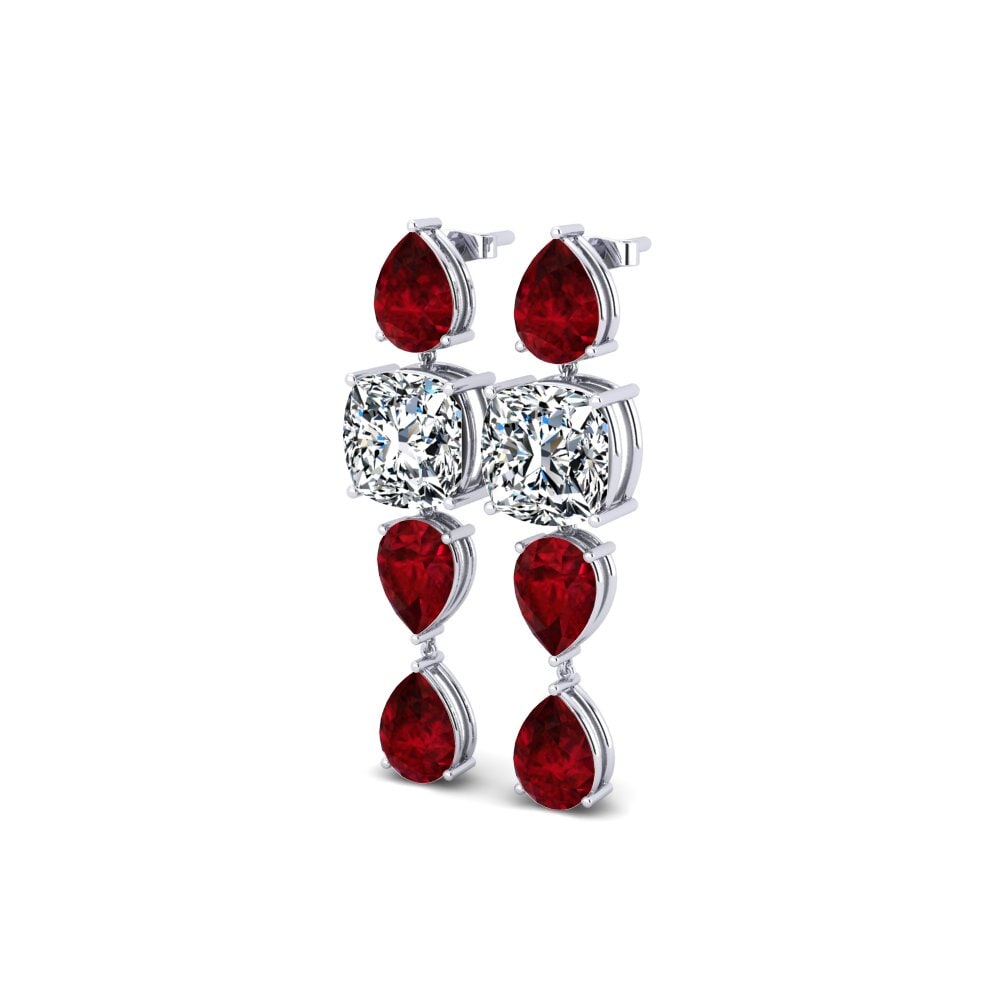 Plata 925 Circonita Pendiente de mujer Ollie
