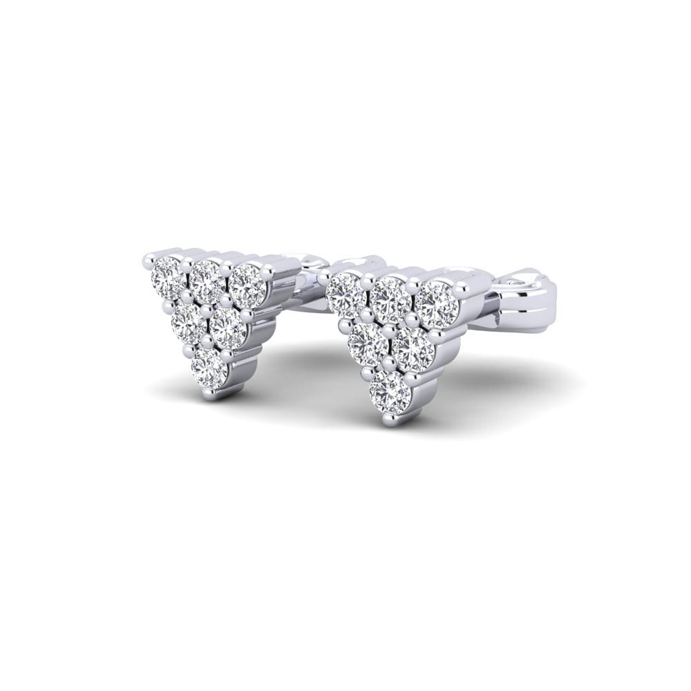 Labor-gezüchteter Diamant Damen ohrring Olographe