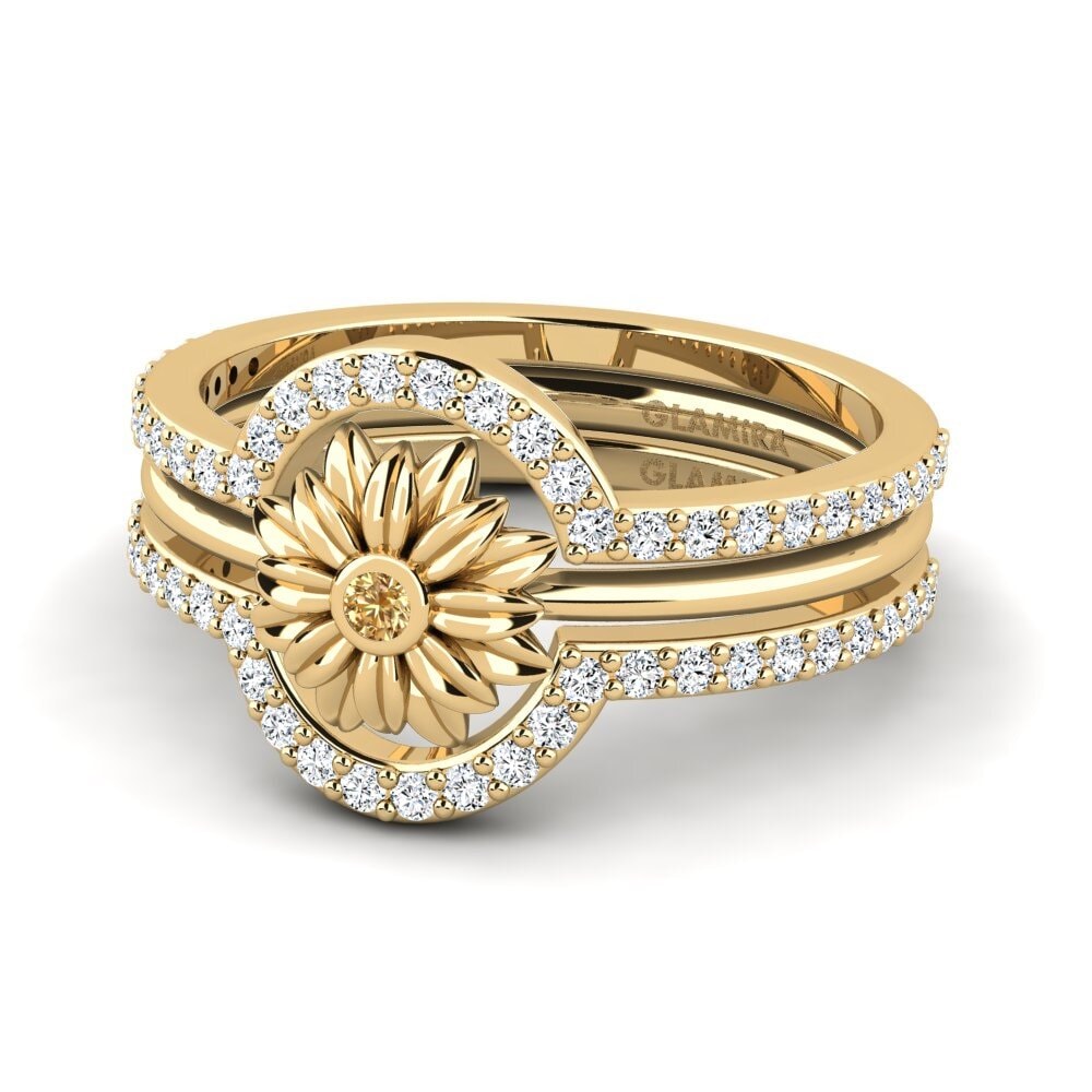 Brown Diamond Ring Olorno SET