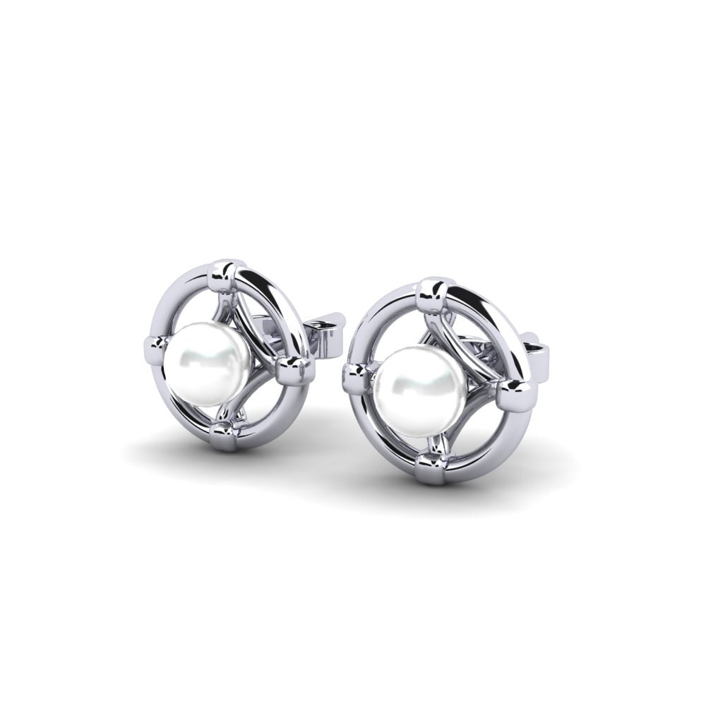 White Silver Women's Earring Ombelluye