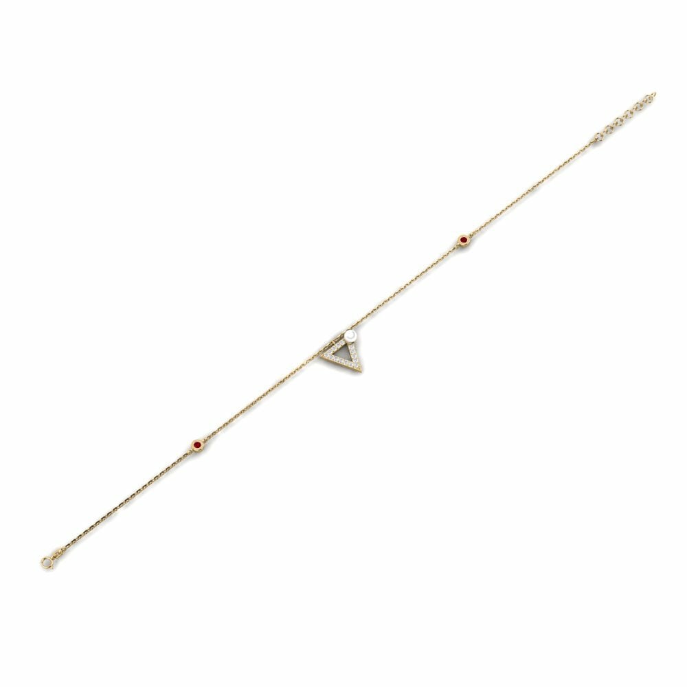 Zircone Rosso Bracciale da donna Omhlophe