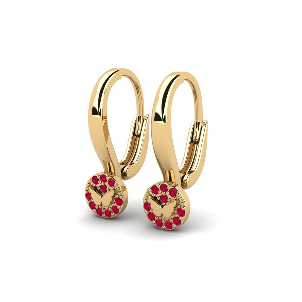 Ruby Kid's Earring Omuti