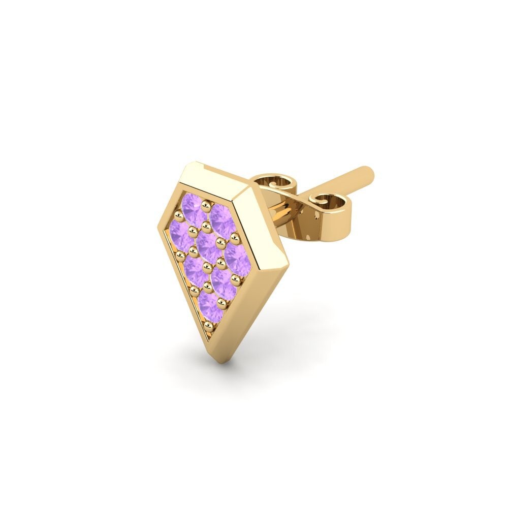 Amethyst Men's Earring Ondant