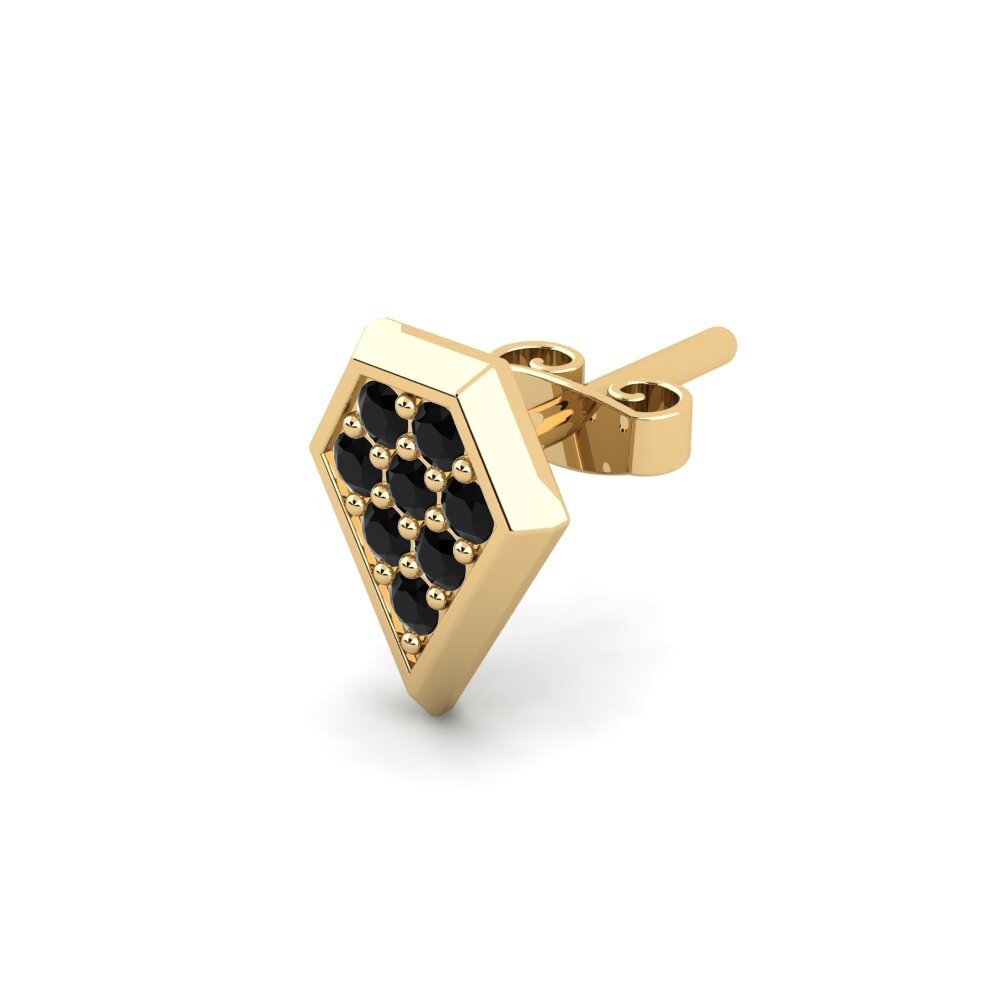 Black Diamond Men's Earring Ondant