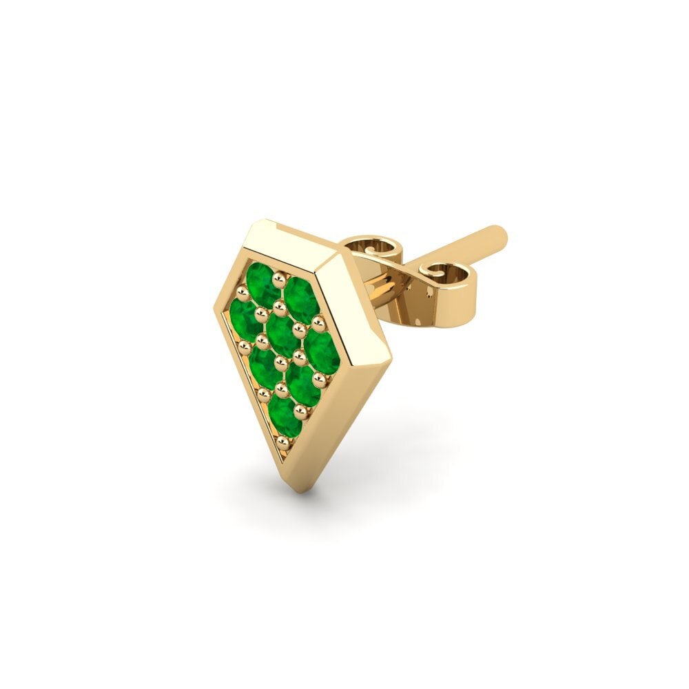 Emerald Men's Earring Ondant