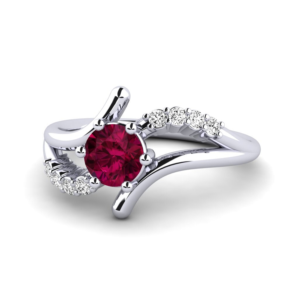 Rhodolite Garnet Women's Ring Onearm