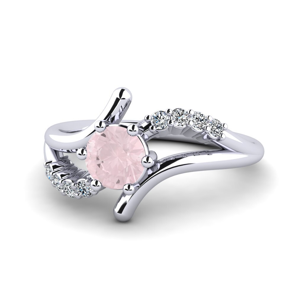 Rose Quartz Women's Ring Onearm