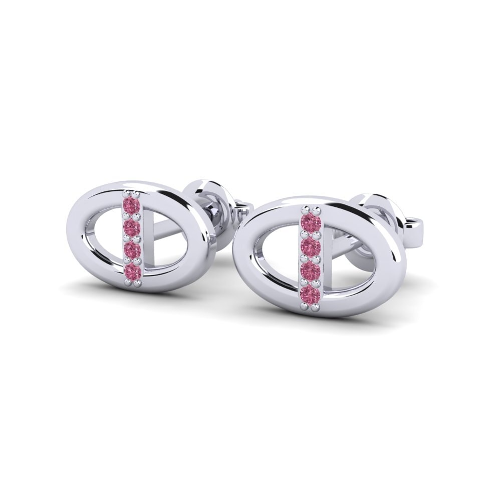 Plata 925 Granate Rhodolite Pendiente de mujer Oneira