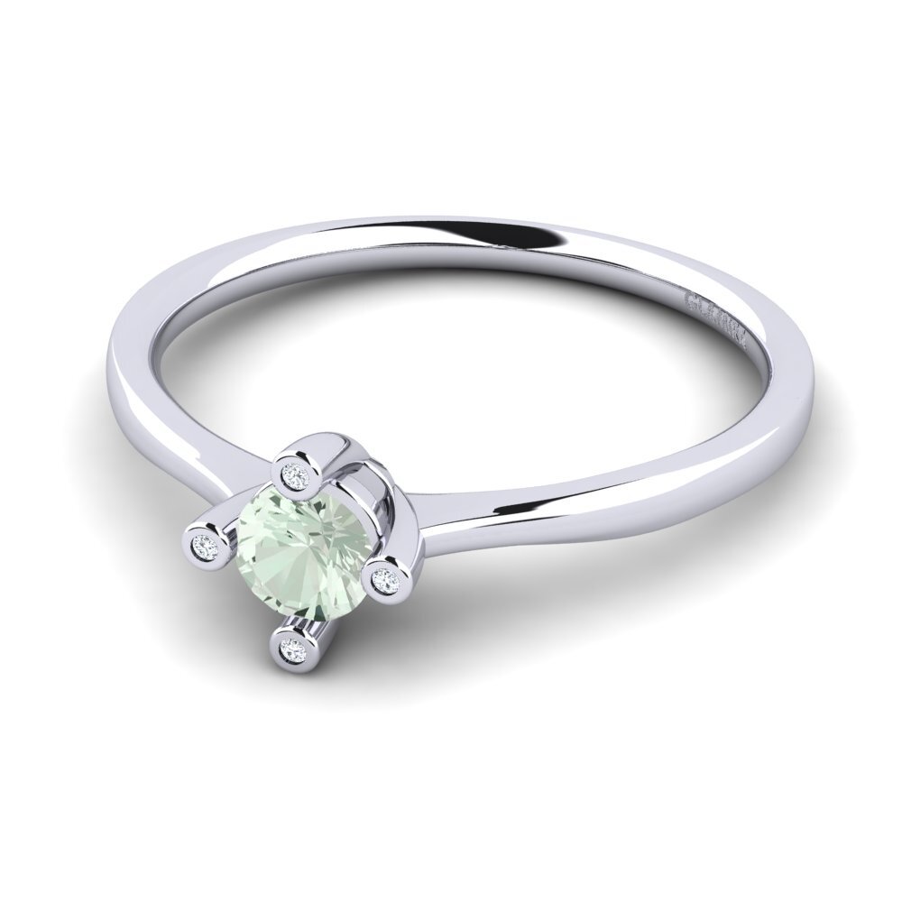 Green Amethyst Women's Ring Onella 0.5 crt