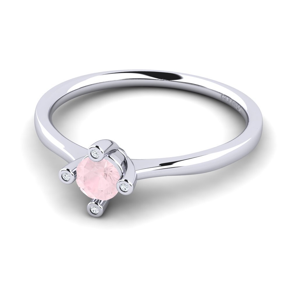 Rose Quartz Women's Ring Onella 0.5 crt