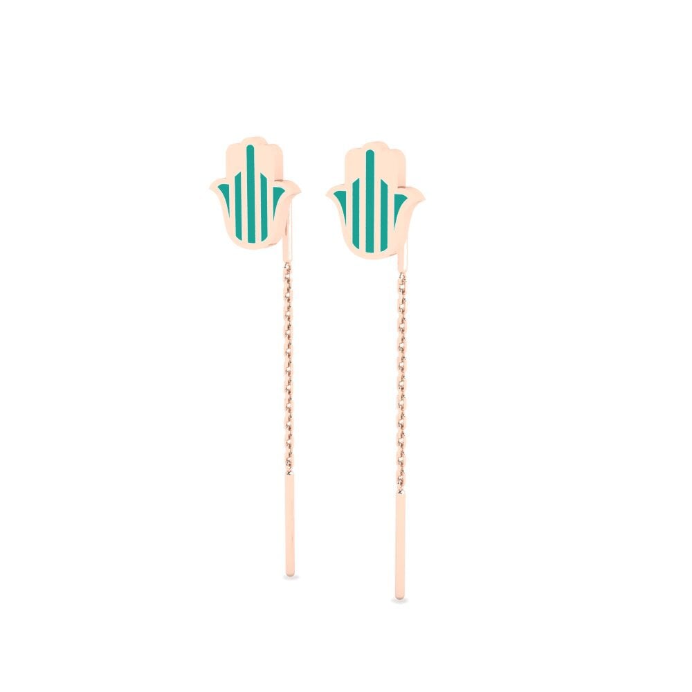 18ct Rose Gold Earring Opgewonder