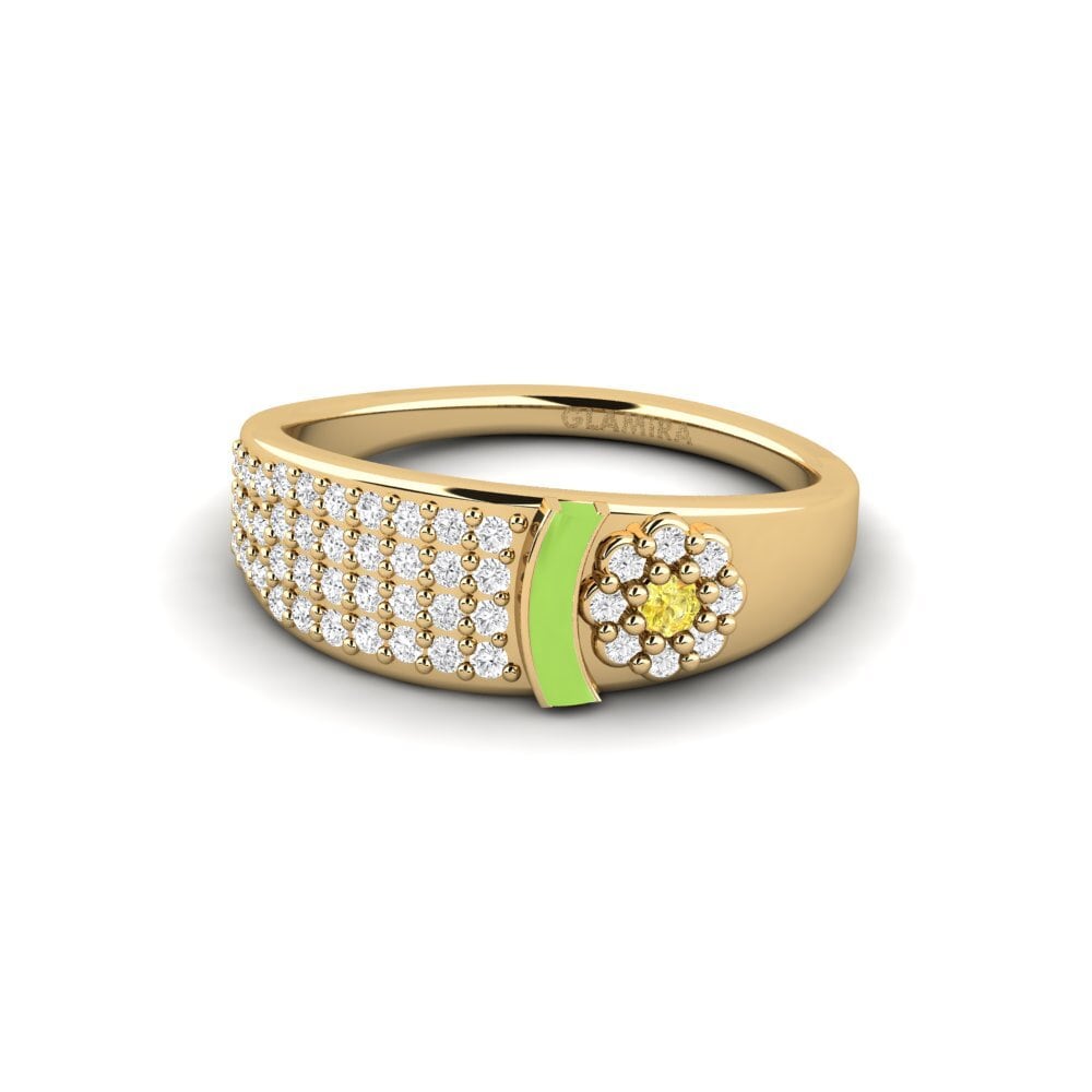 Zafiro amarillo Anillo Ophir