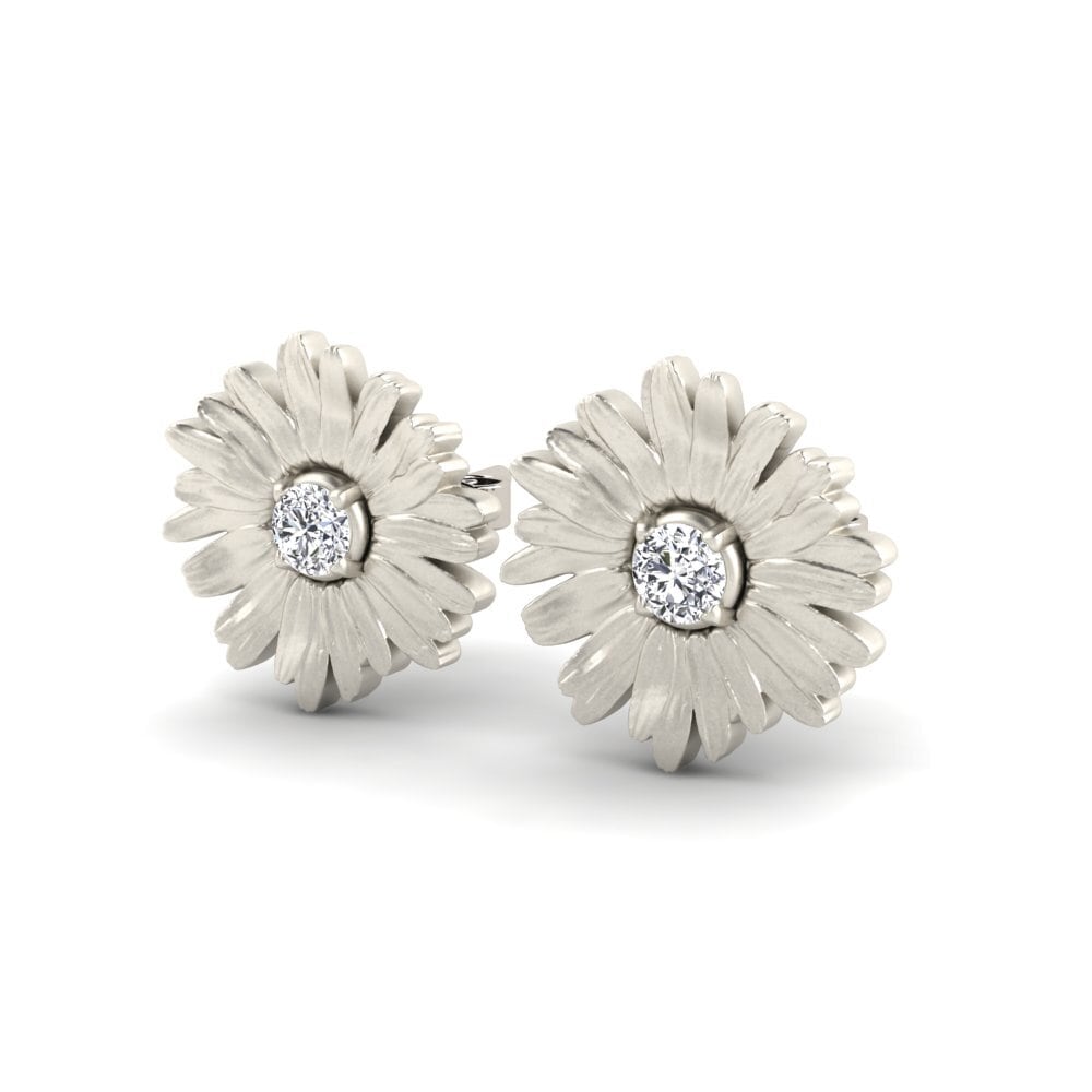 18ct White Gold Women's Earring Danielle