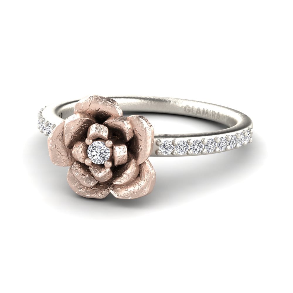 14ct White / Rose Gold Ring Kirstie