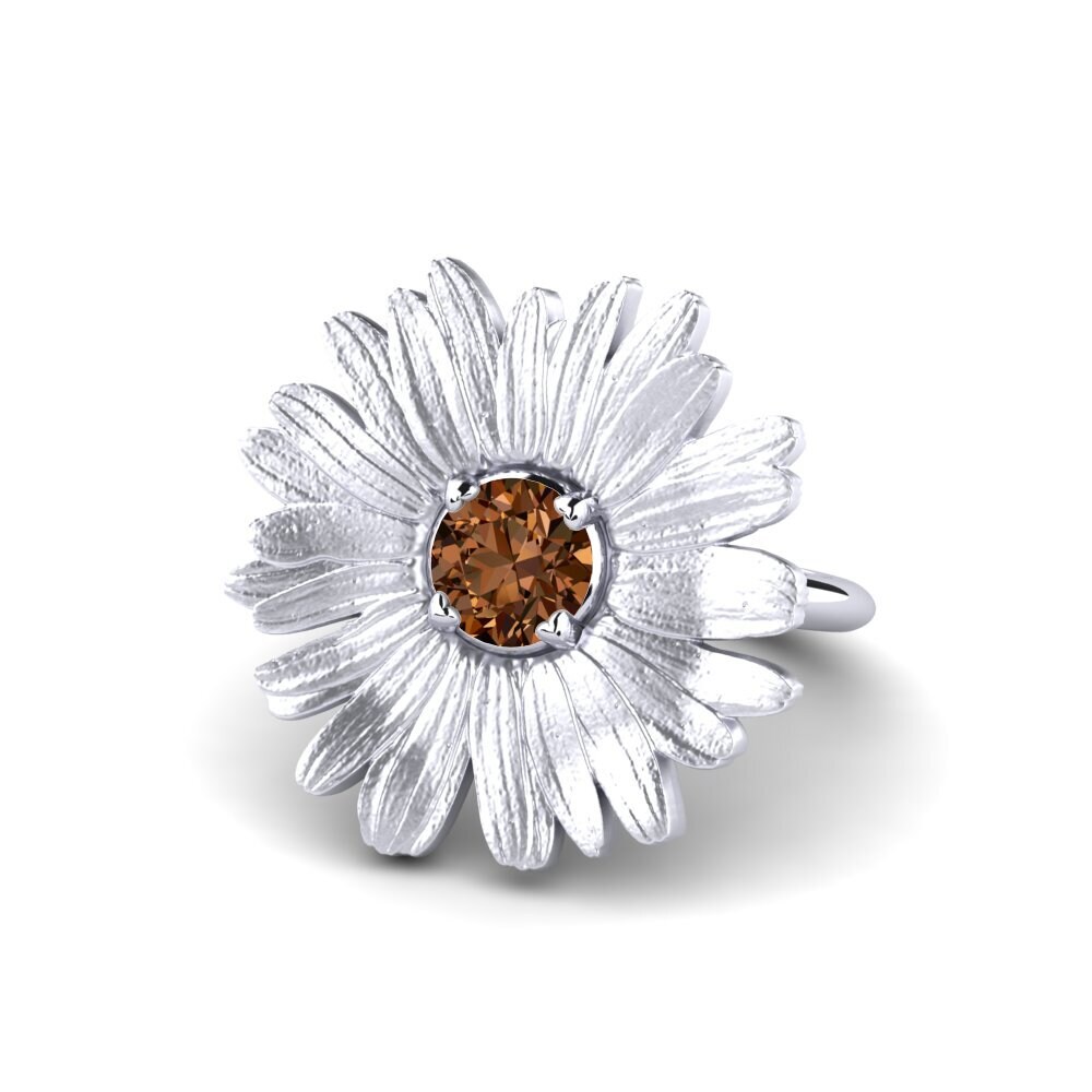 Diamante café Anillo Isa
