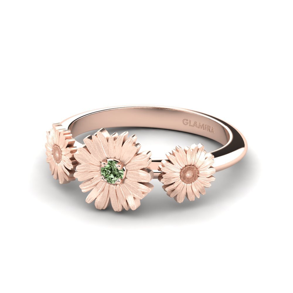 Diamante Verde Anillo Isabelle