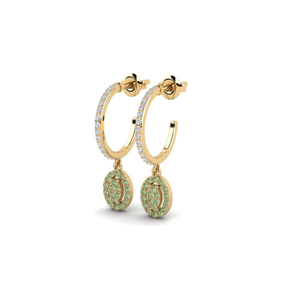 Green Diamond Women's Earring Orain