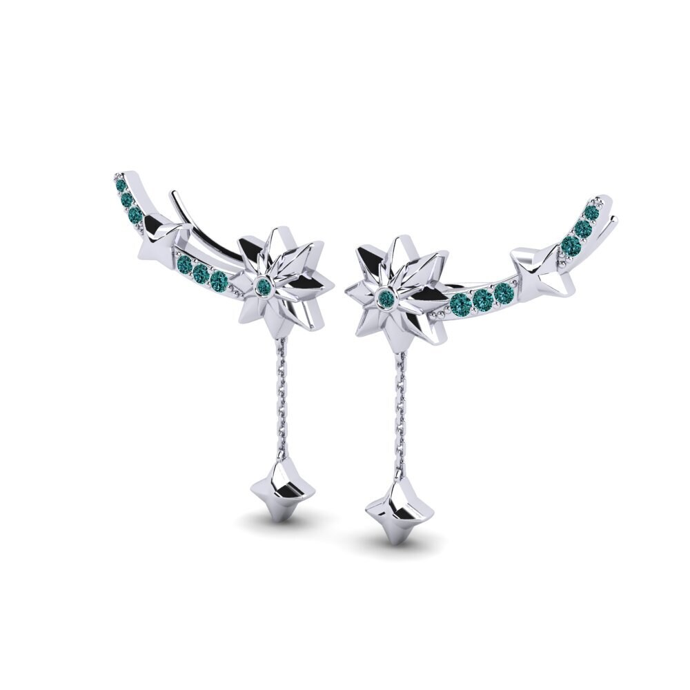 Blue Diamond Women's Earring Orbit - A