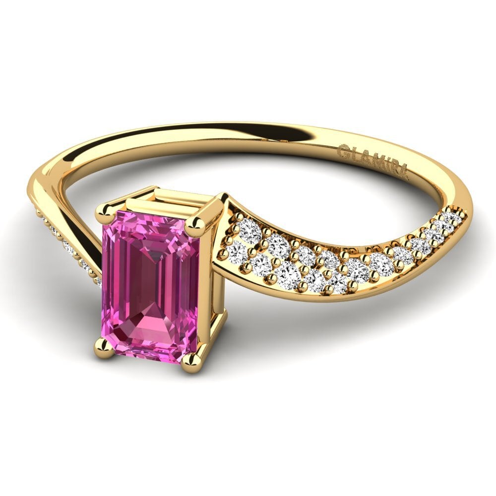 Pink Topaz Engagement Ring Orielda