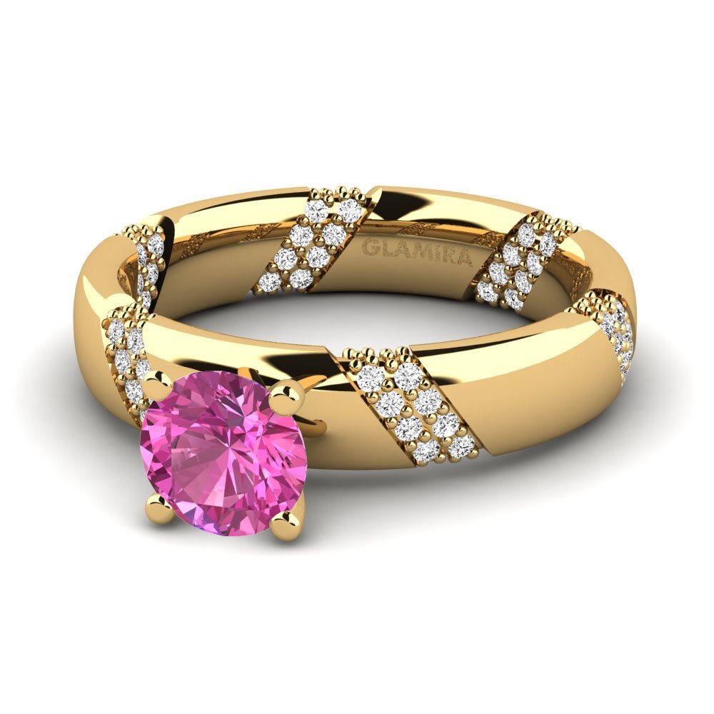 Topacio Rosa Anillo de compromiso Orlena