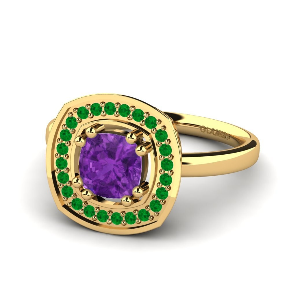 Amethyst Engagement Ring Orva