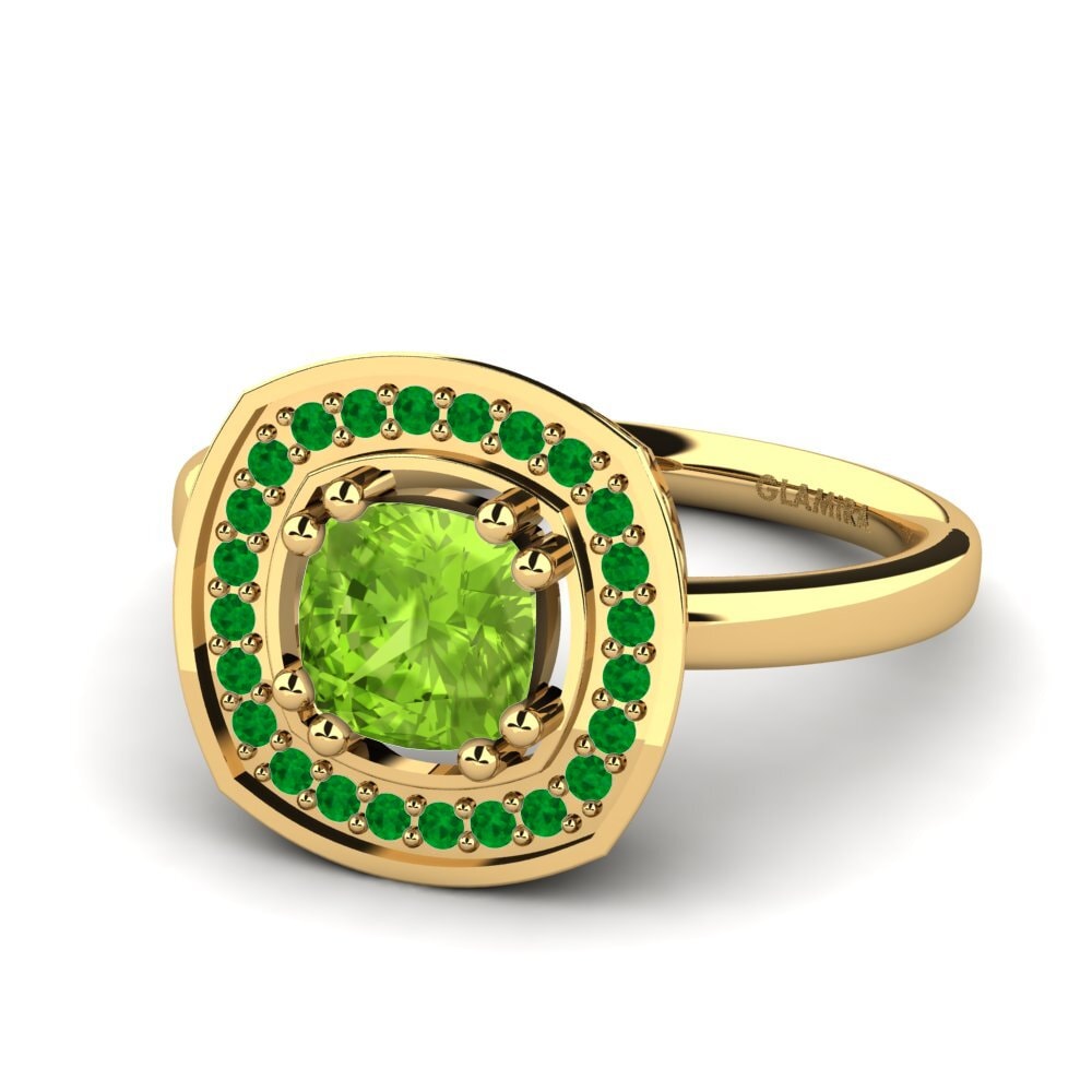 Peridot Engagement Ring Orva
