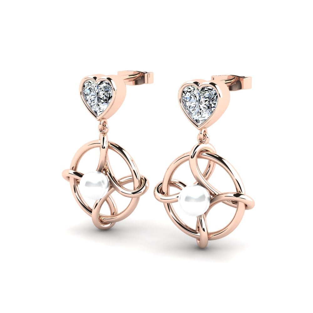 14ct Rose Gold Women's Earring Osservare