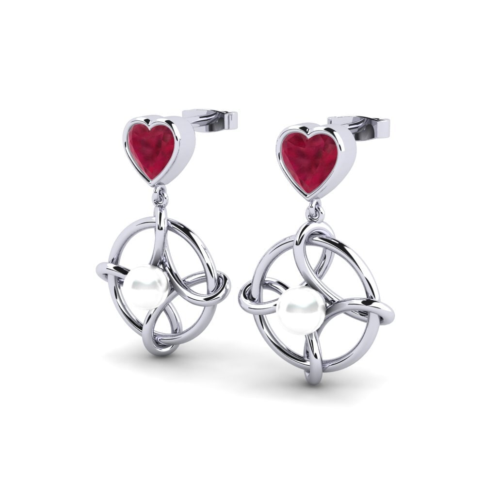 Heart Ruby Women's Earring Osservare