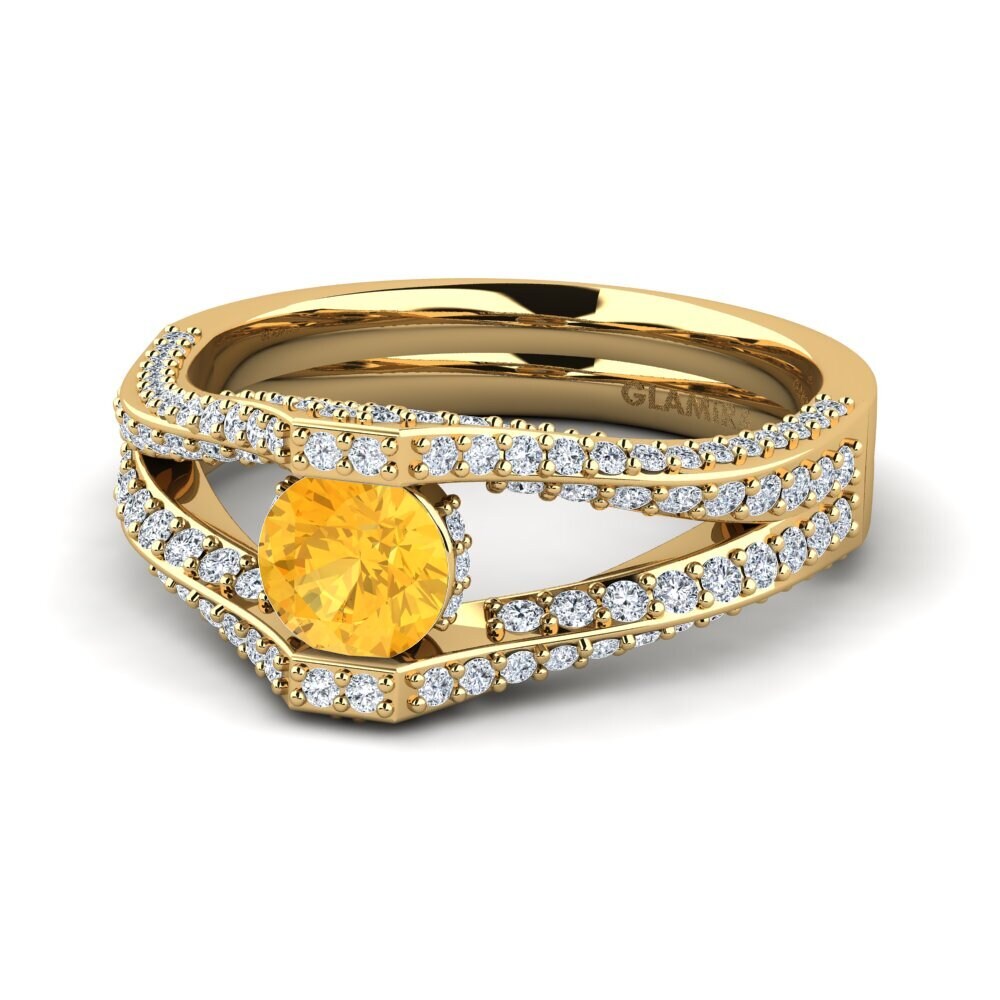 Citrine Engagement Ring Ostia