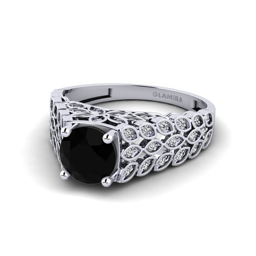 Black Diamond Engagement Ring Ostrom