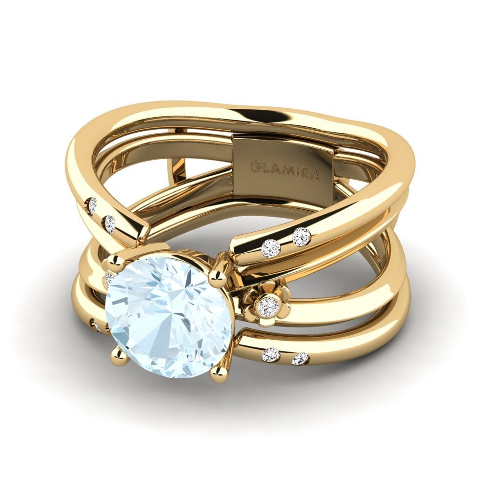 Aquamarine Ring Otenden SET