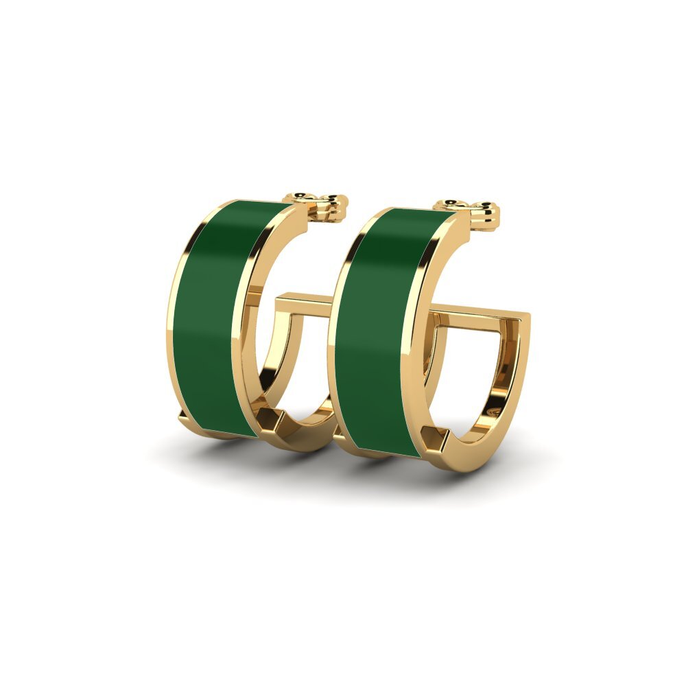 9k Oro Amarillo Pendientes Outmarch
