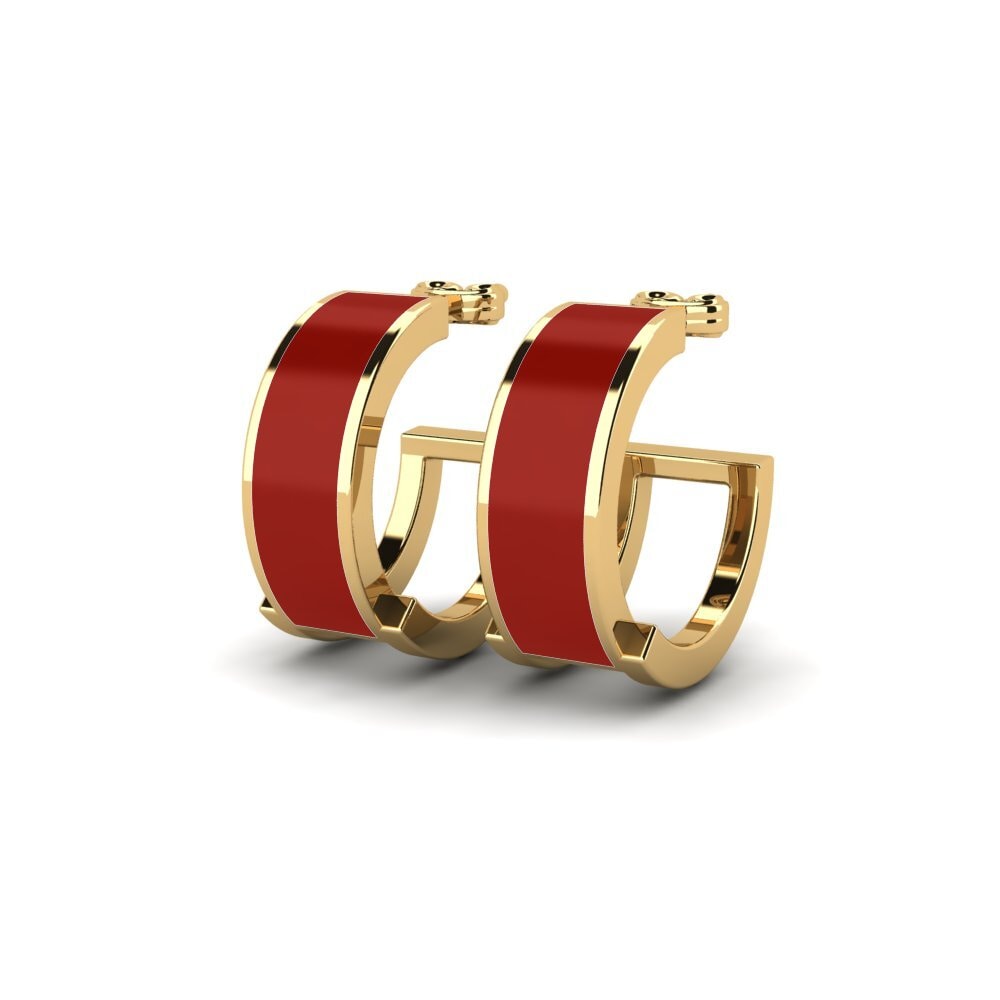 9k Oro Amarillo Pendientes Outmarch