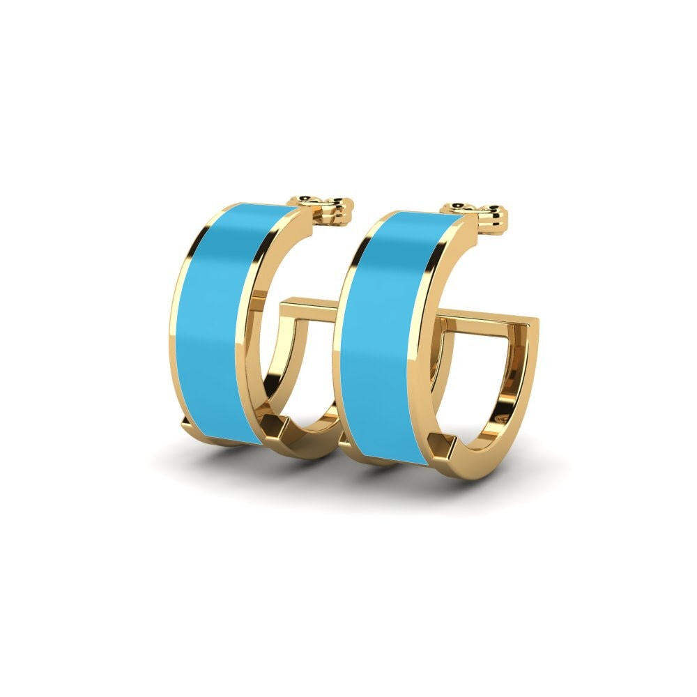 9k Oro Amarillo Pendientes Outmarch
